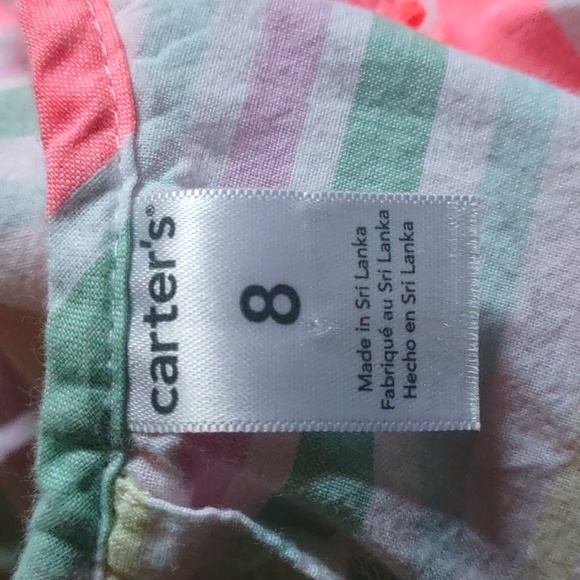Carter's Girls Stripe Dress Size 8 - Picture 4 of 5